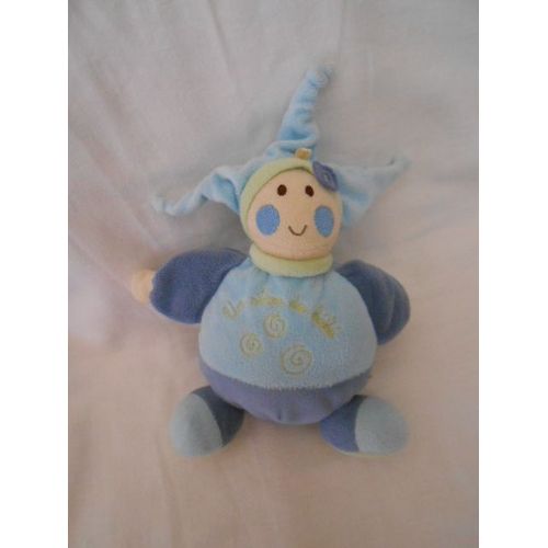 Doudou Lutin Boule Cmp Un Rêve De Bébé Eveil Et Tendresse Violet Bleu Vert Spirale Bonnet