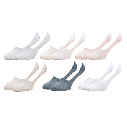 Chaussettes Femme Infinitif Pack De 6 Footies Couleurs Infinitif