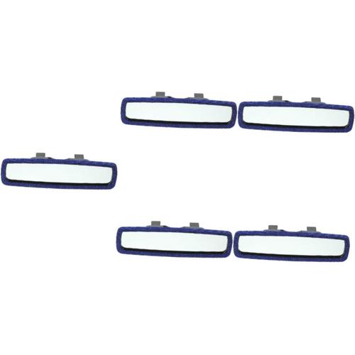 Bleu 5 Pièces Rétroviseur Miroir Intérieur De Voiture Décoration De Voiture Caméra De Recul Pour Voiture Ornement De Voiture Accessoires De Voiture Bling Miroiter Décorations Un Verre