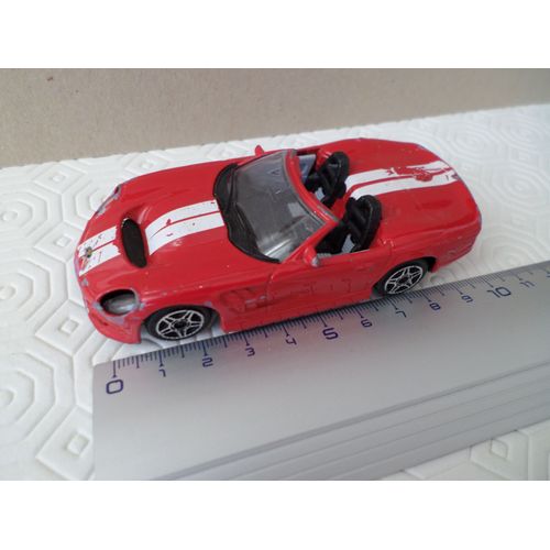 Shelby Cabriolet Series 1 Rouge Traits Blancs-Burago