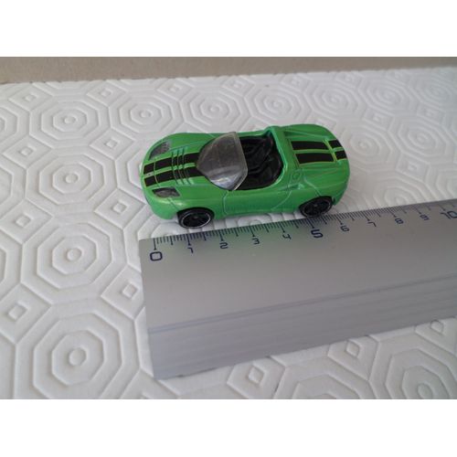 Tesla Roadster Vert Traits Noirs-Hot Wheels