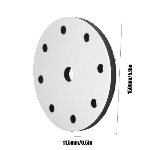 150mm Ponçage de Tampons dInterface de Ponçage Doux Éponge Douce Diamètre 150 mm 17 holes Tampon de Ponçage Souple 