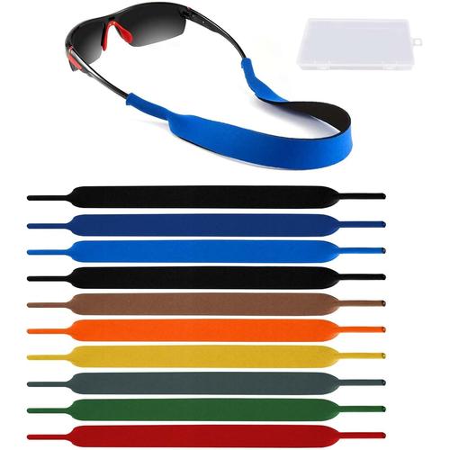 10pcs Avec Sangle De Lunettes De Plongée, Sangle De Lunettes Élastiques, Cordon Lunettes, Sangle De Fixation De Lunettes, Hommes Et Femmes, Lunettes De Sport, Lunettes De Soleil