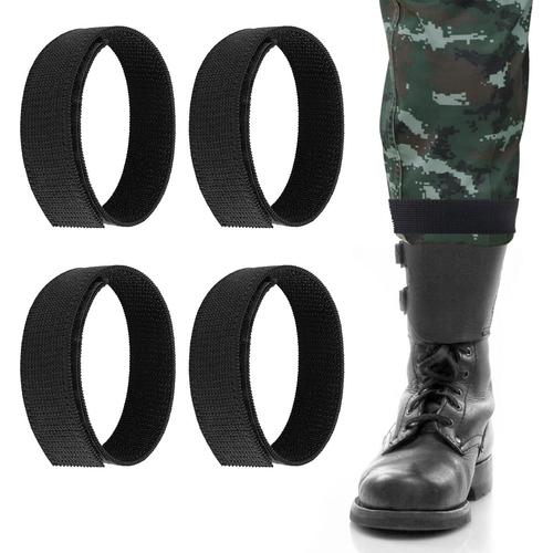 Lot De 2 Paires De Sangles Élastiques Noires Pour Bottes Et Pantalons Avec Fermeture Pour Bottes Militaires Sangles D'équipement De Fitness Pour Randonnée, Pêche, Chasse, Cyclisme,