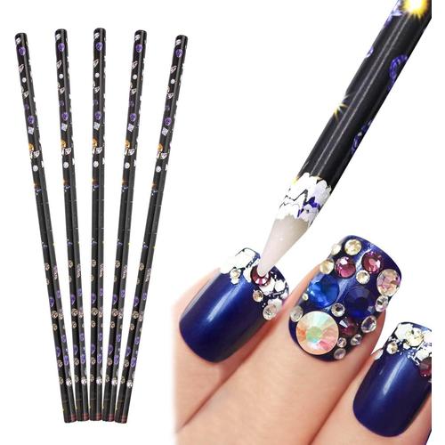 5pcs Diamond Painting Pen, Dotting Stylo Sélecteur de Strass, Nail Art Pen, DIY Nail Strass Decoration Tool