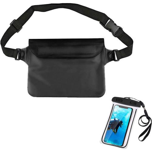 Sacs étanches,Housse Étanche à Ceinture,Pochette Étanche,Sac Etanche avec Sangle Réglable,Pochette Imperméable avec Sangle Réglable,Etui Pochette Imperméable,avec Pochette Étanche Téléphone