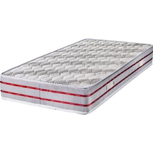 Matelas 120x200 Tissu Bambou Mousse Indéformable Ferme 24 Cm + Oreiller Mémoire De Forme 24 Cm + Protège Matelas Offerts 120 200