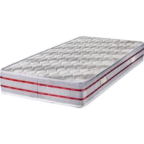 Matelas 120x200 Tissu Bambou Mousse Poli Lattex Indéformable - Hauteur 24 Cm - Soutien Très Ferme - Orthopédique Bamboo 120 200