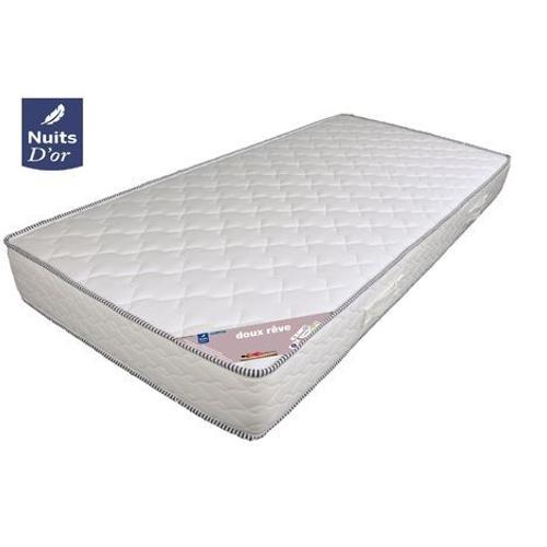 Matelas 135x190 Hauteur 18 Cm Soutien Très Ferme Mousse Haute Résilence Hr 30 Kg/M3 - Orthopédique + Protège Matelas Offert Rêve 135 190