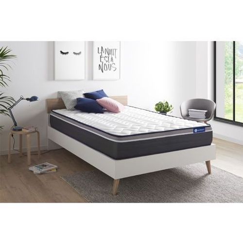 Actisom Matelas 140x190 Latex + Mémoire De Forme Maxi Épaisseur 7 Zones De Confort