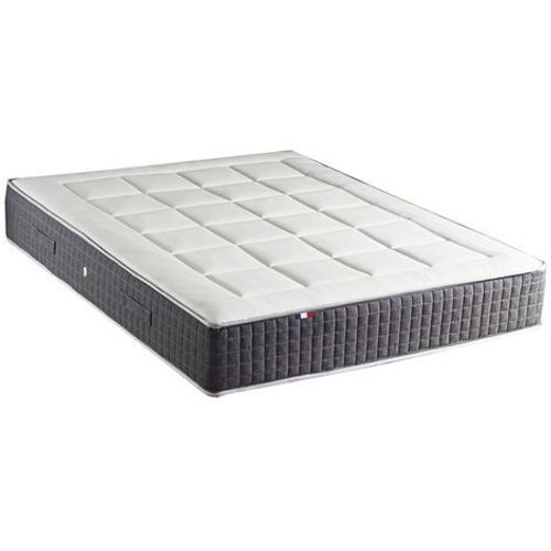 Matelas Ressort 7 Zones + Mémoire De Forme King Style H30 Fabriqué En France Dimensions - 140 X 190 Cm