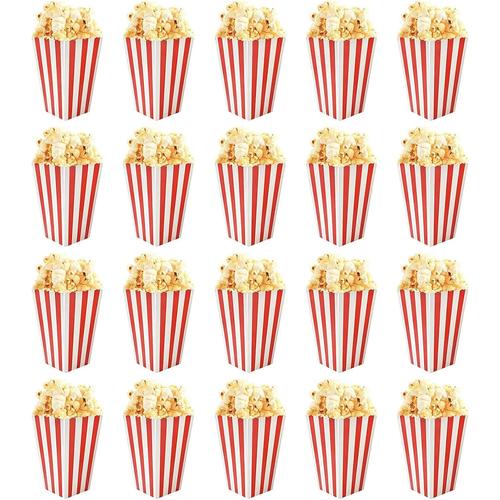 Petites Boîtes De Pop Corn Pot 20pcs Popcorn Rétro Bonbons Gâteries Conteneur, Popcorn Boîtes,Petites Boite Bonbon En Papier, Pot Popcorn Rétropour Fêtes Anniversaire, Soirées Cinéma, Et Noël