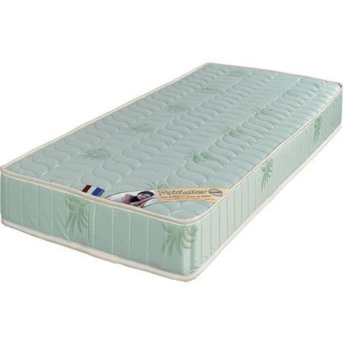 Matelas 80x190 X 19,5 Cm - Très Ferme - Tissu A L'aloe Vera - Mousse Poli Lattex Haute Résilience - Hypoallergénique