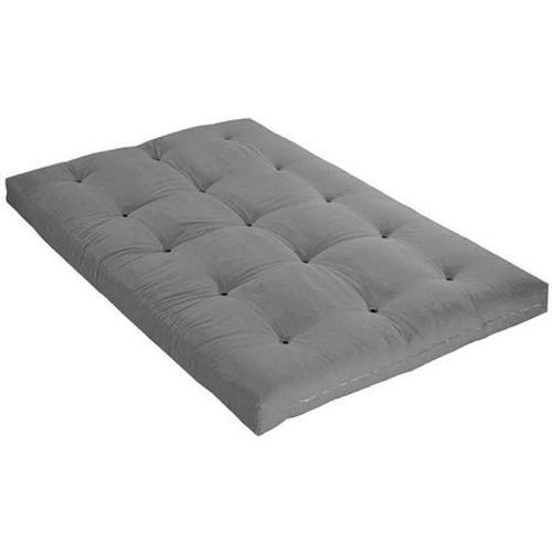 Matelas Futon Gris Clair Coeur En Latex 90x200 - Gris