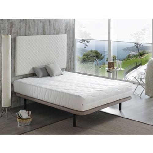 Matelas 90x200 Spring Ferme Epaisseur 22 Cm ¿ Dehoussable ¿ Memoire De Forme ¿ Mousse De Haute Densite - Tres Ferme