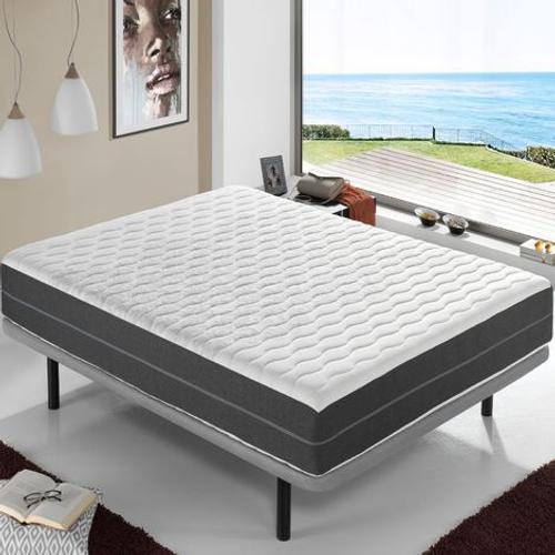 Matelas 180x200 Airsystem Platinum Epaisseur 27 Cm ¿ Multi-Couches ¿ Dehoussable ¿ Mousse Respirant