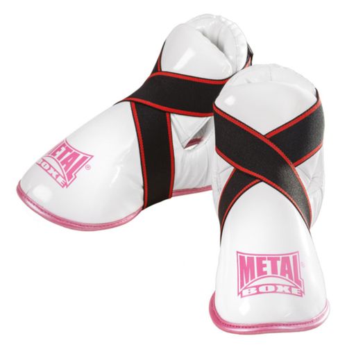 Protège Pieds Métal Boxe Blanc Et Rose