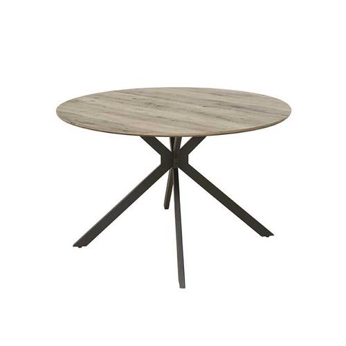 Table De Repas Ronde Bois/Métal Noir - Louploup