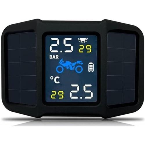 Système De Surveillance De La Pression Des Pneus Système De Surveillance De La Pression Des Pneus De Moto Tpms. Énergie Solaire Avec