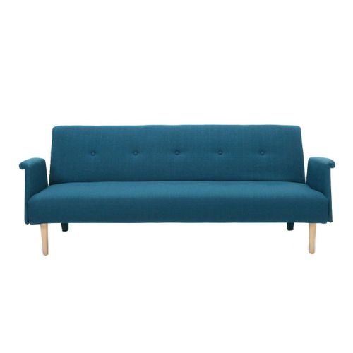 Canapé Convertible Design Bleu Canard Oscar