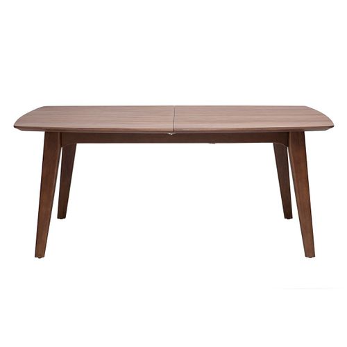 Table À Manger Scandinave Extensible Noyer L180-230 Cm Fifties