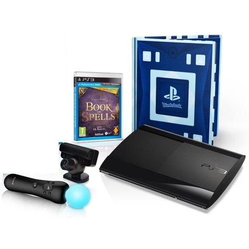 Pack Ps3 Noire 12 Go + Book Of Spells + Wonderbook + Pack Découverte