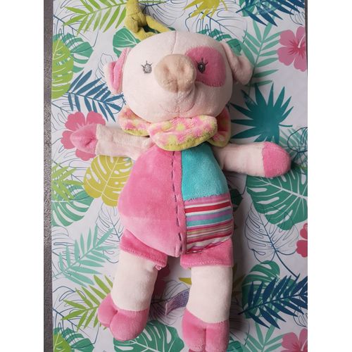 Peluche Doudou Cochon Tiamo Musical