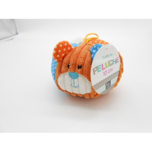 Peluche Doudou Ours Chat Chien Balle Tom Et Zoé Hochet Orange Bleu Pois Blanc Ballon Cmp A Suspendre