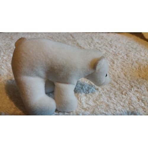 Doudou Peluche Ikea : Ours Blanc " Söt" (Hauteur 5cm, Longueur 9cm)