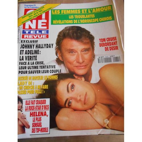 Ciné Télé Revue 35, Johnny Hallyday Et Adeline, Tom Cruise, Lady D