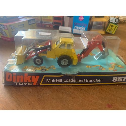 Tracteur Et Pelleteuse Sur Roues Dinky Toys 967 Muir Hill Loader And Trencher Avec Boîte-Dinky Toys