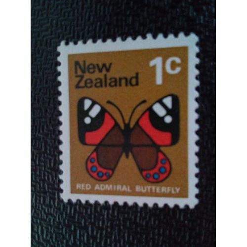 Timbre Nouvelle-Zelande Yt 509 Amiral Rouge (Vanessa Atalanta) 1970 ( 0031004 )