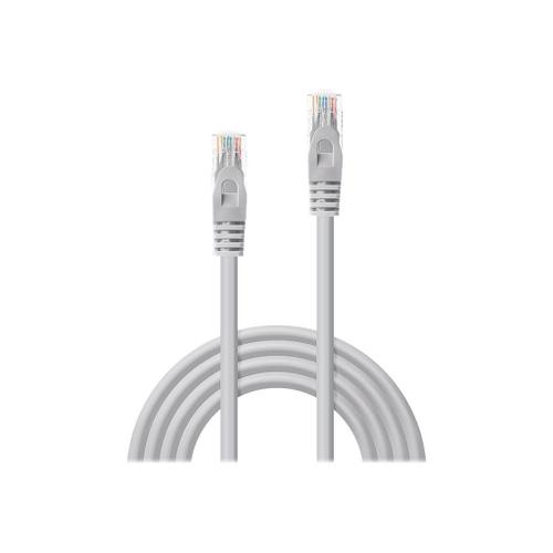 Lindy Basic - Cordon de raccordement - RJ-45 (M) pour RJ-45 (M) - 1 m - UTP - CAT 6 - moulé, sans crochet - gris