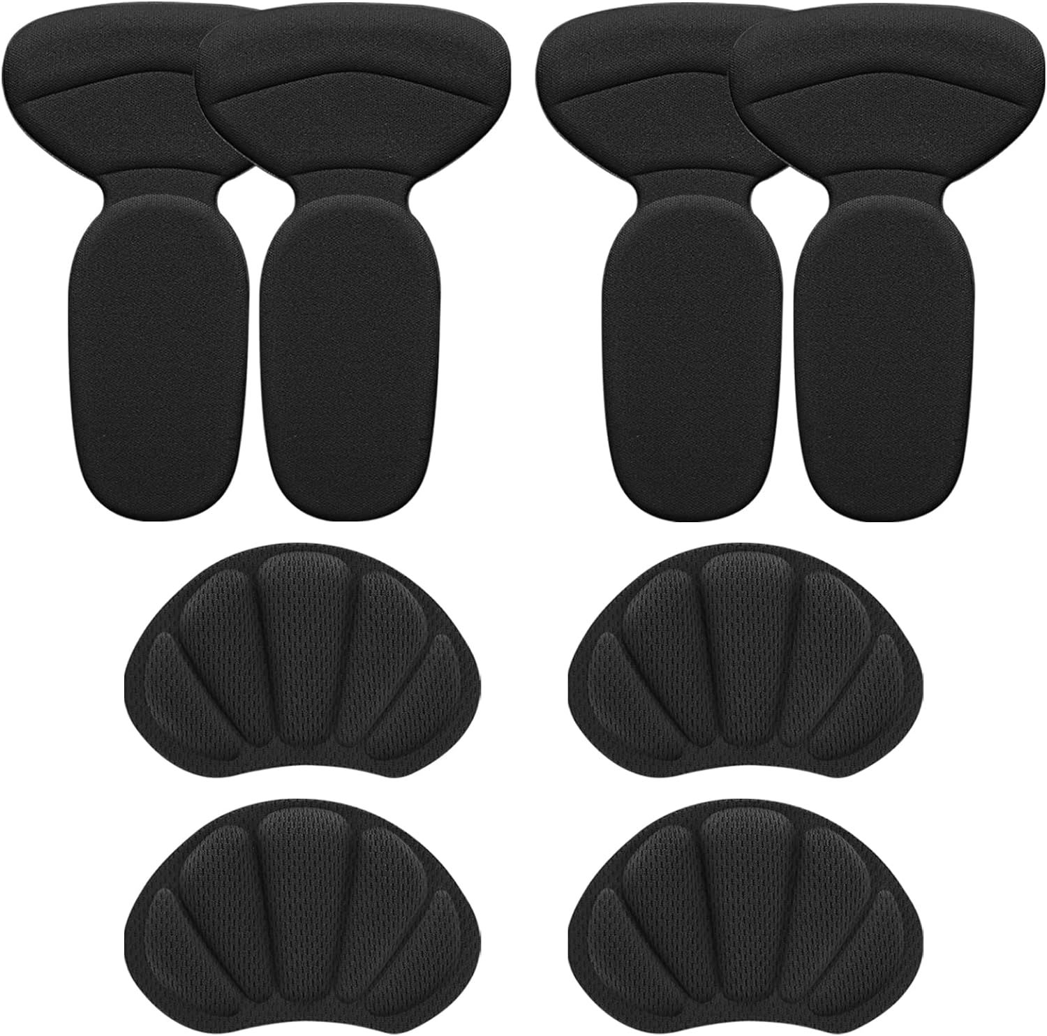 Lot De 4 Paires De Semelles De Chaussures Avec Coussinets Adhésifs En Forme De T Pour Talon - Pour Éviter Les Grosses Chaussures - Soulagement De La Douleur Et Des Pieds