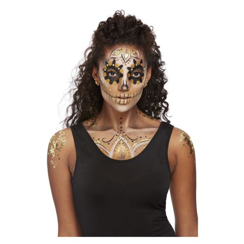 Kit Maquillage Et Bijoux Doré Femme