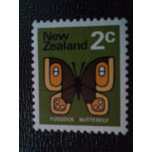 Timbre Nouvelle-Zelande Yt 510 Butte Commune (Argyropenga Antipodum) 1970 ( 0031004 )