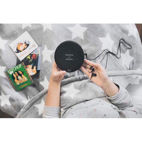 lecteur CD Portable avec écran LCD noir
