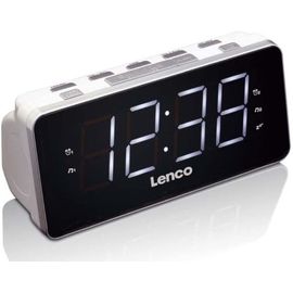 radio réveil numérique FM avec Grand écran LED blanc