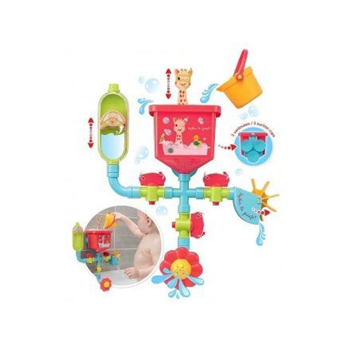 Jouet De Bain Ventouse : Tuyaux Folies Sophie La Girafe - Circuit D'eau, Cascade, Activites - Premier Age, Bebe 10 Mois+