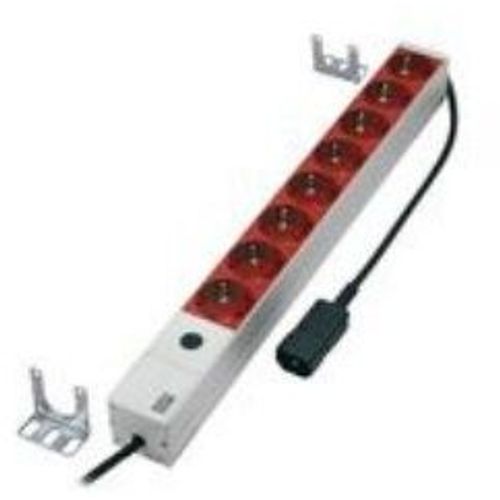 MicroConnect - Unité de distribution d'alimentation (rack-montable) - entrée : IEC 60320 C14 - connecteurs de sortie : 8 - 1U - 19" - 2 m - blanc