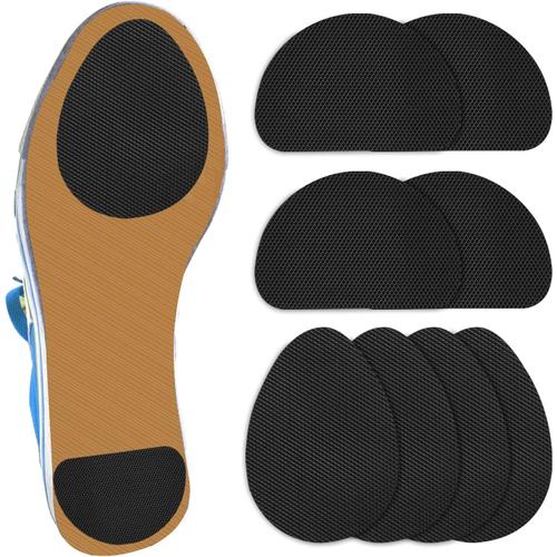 Semelles Antidérapantes En Caoutchouc Pour Chaussures Pour Homme Et Femme Réduction Du Bruit Kit D'entretien Des Chaussures Noir 4 Paires Taille Unique