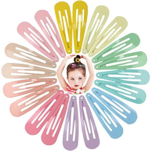 Pince À Cheveux[30 Pièces], Fille Cheveux Barrettes À Cheveux En Métal Accessoires, Barrettes En Couleur Snap Barettes Bb Mini Épingles À Cheveux Pour Enfants Bébés Fillette(Multicolore) 