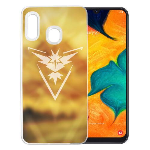 Coque Pour Samsung Galaxy A20e - Pokémon Go Team Jaune Grunge