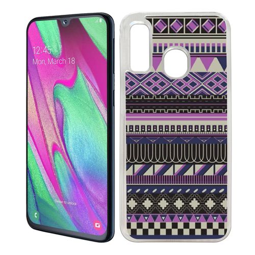 Coque Pour Samsung Galaxy A40 - Azteque Violet