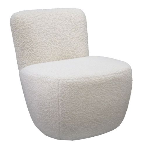 Fauteuil Pouf En Polyester Et Bois Nuage