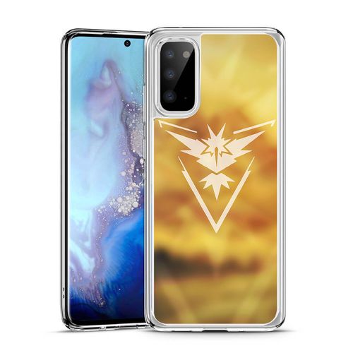 Coque Pour Samsung Galaxy S20 - Pokémon Go Team Jaune Grunge