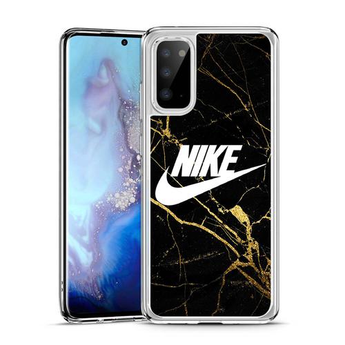 Coque Pour Samsung Galaxy S20 Plus - Nike Logo Gold Marbre