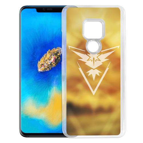 Coque Pour Huawei Mate 20 Pro - Pokémon Go Team Jaune Grunge