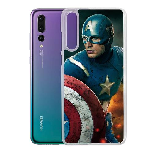 Coque Pour Huawei P20 - Captain America Comics Avengers