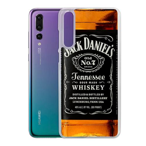 Coque Pour Huawei P20 - Jack Daniels Bouteille
